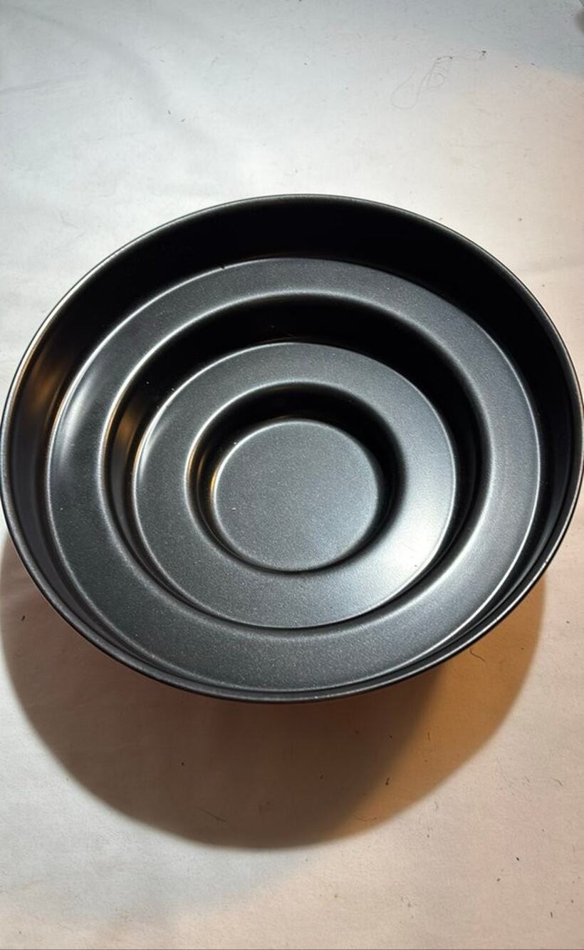 Vintage Metal and Plastic Cake Pan